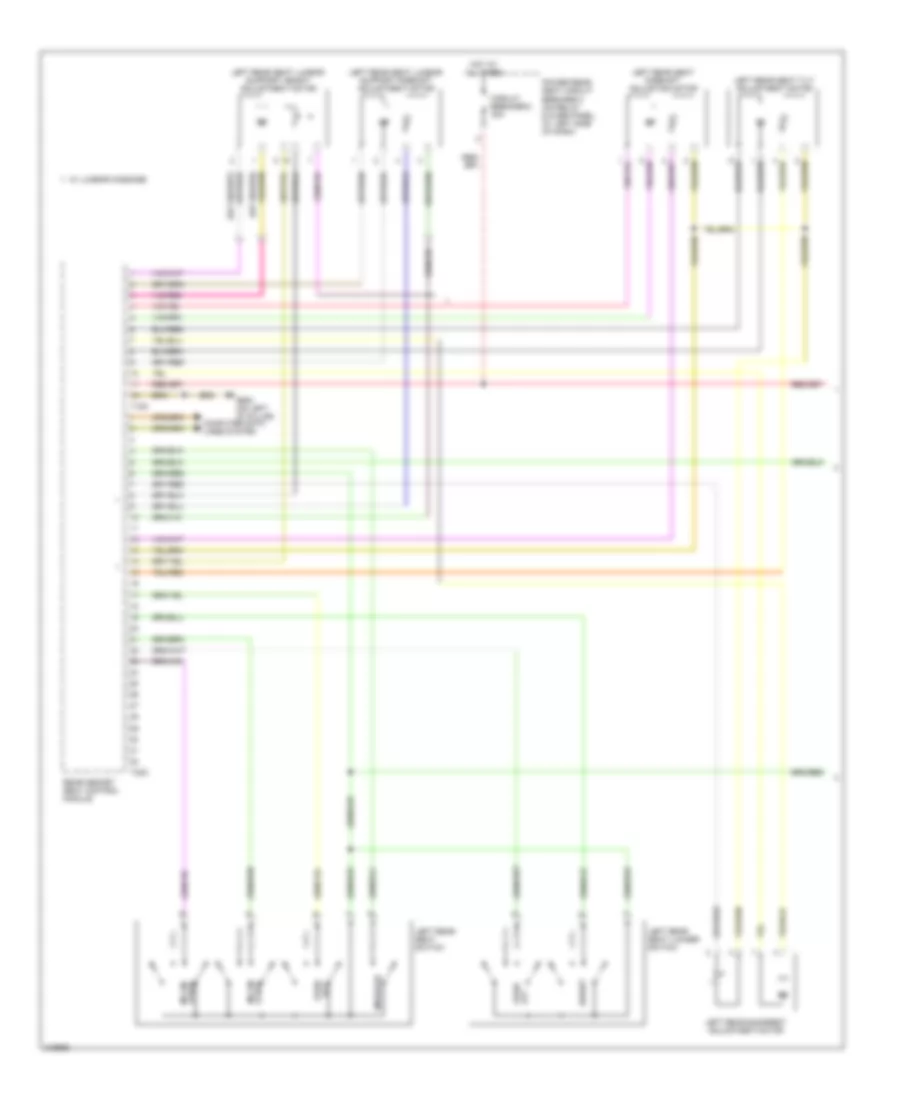 Memory Rear Seat Wiring Diagram 1 of 2 for Audi A8 L Quattro 2006