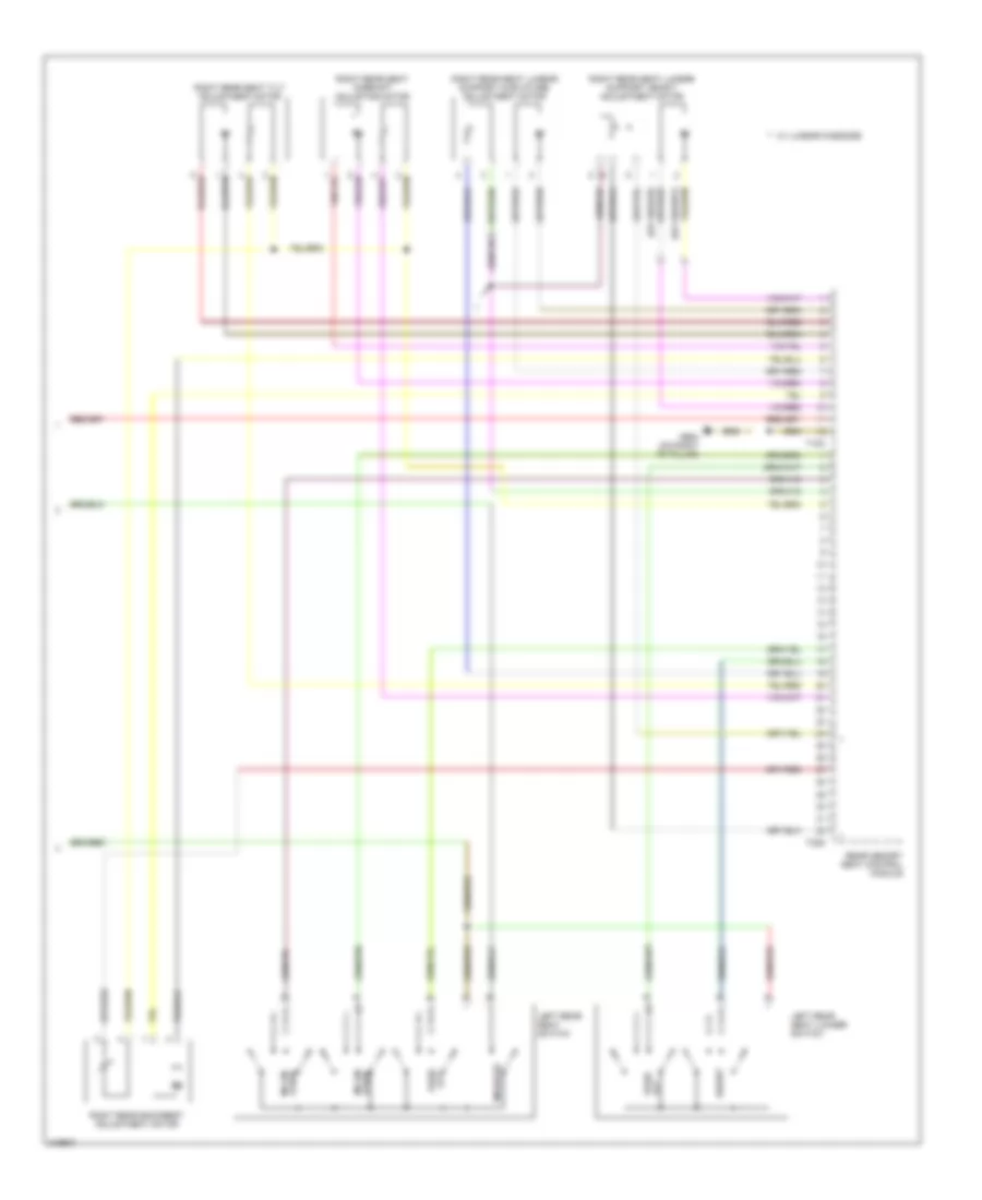 Memory Rear Seat Wiring Diagram 2 of 2 for Audi A8 L Quattro 2006