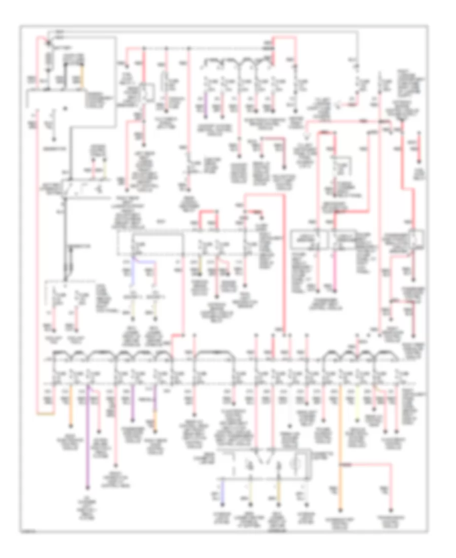 Power Distribution Wiring Diagram 1 of 3 for Audi A8 L Quattro 2006