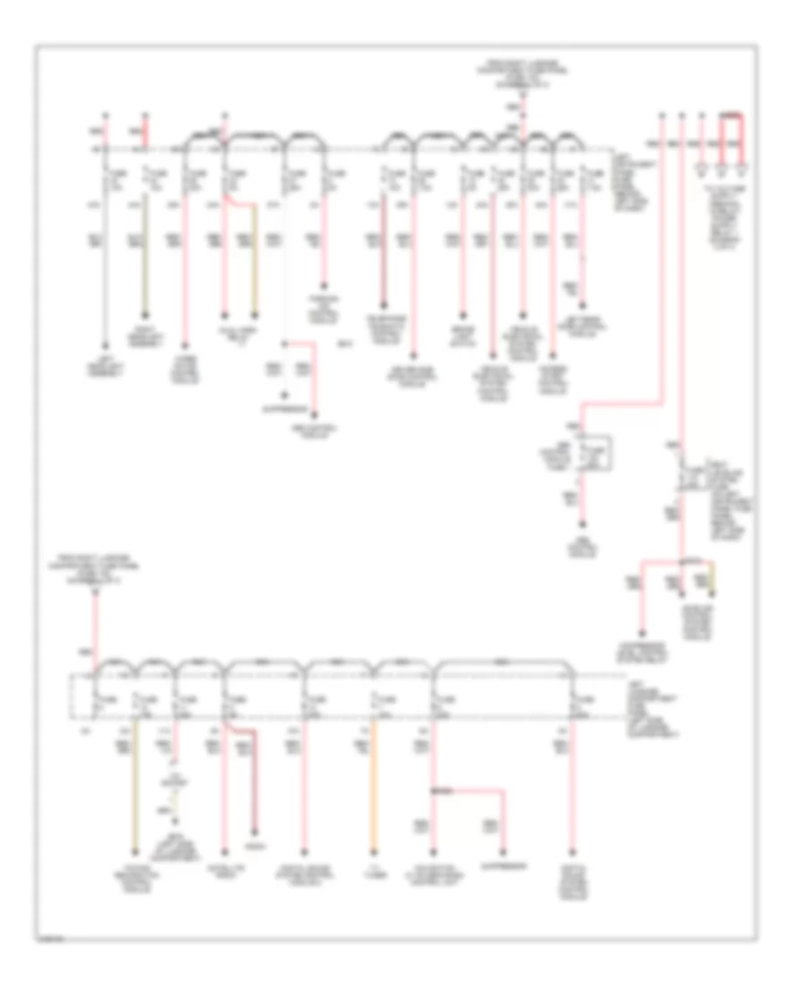 Power Distribution Wiring Diagram 2 of 3 for Audi A8 L Quattro 2006