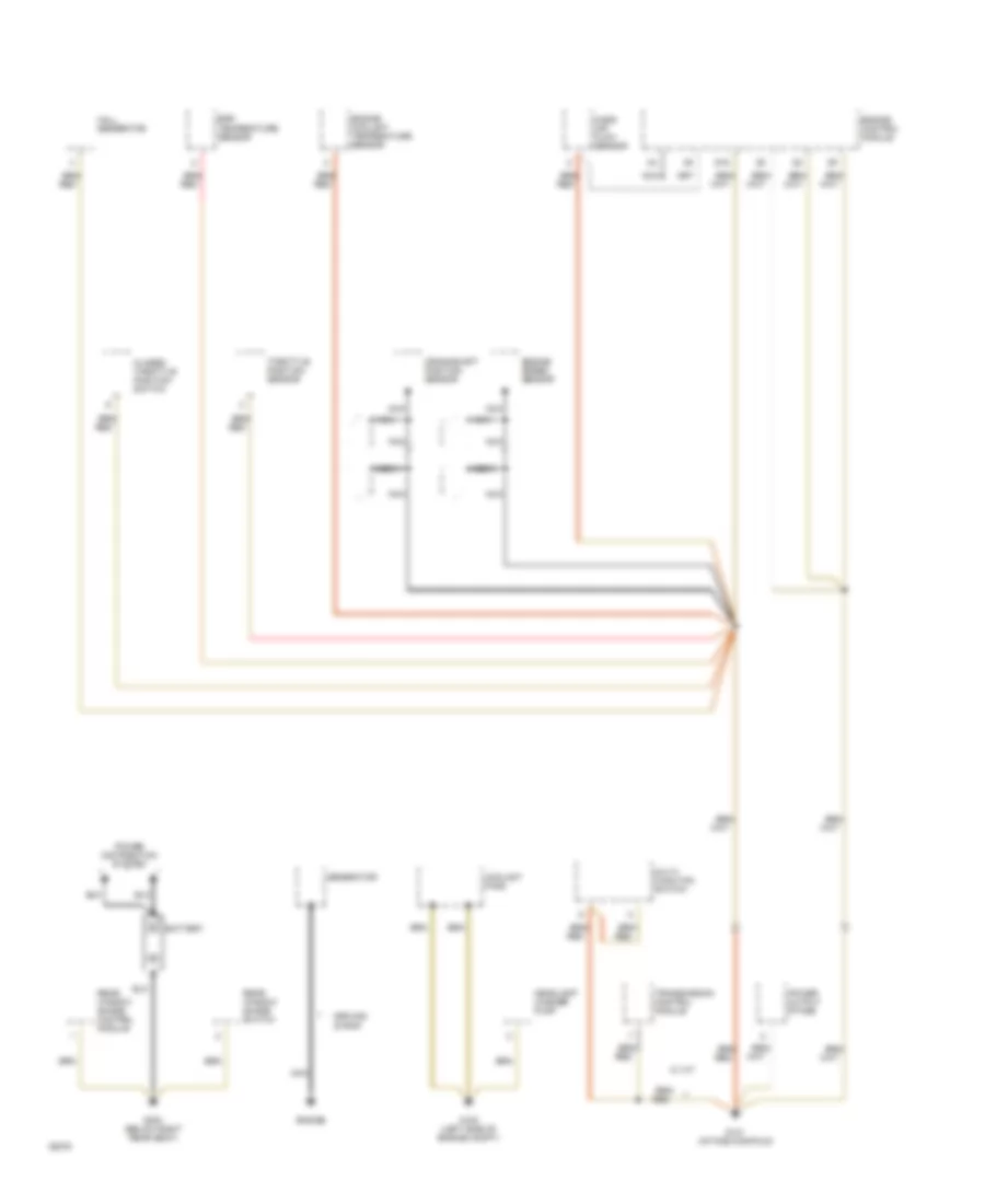 Ground Distribution Wiring Diagram 1 of 6 for Audi 100 CS 1994