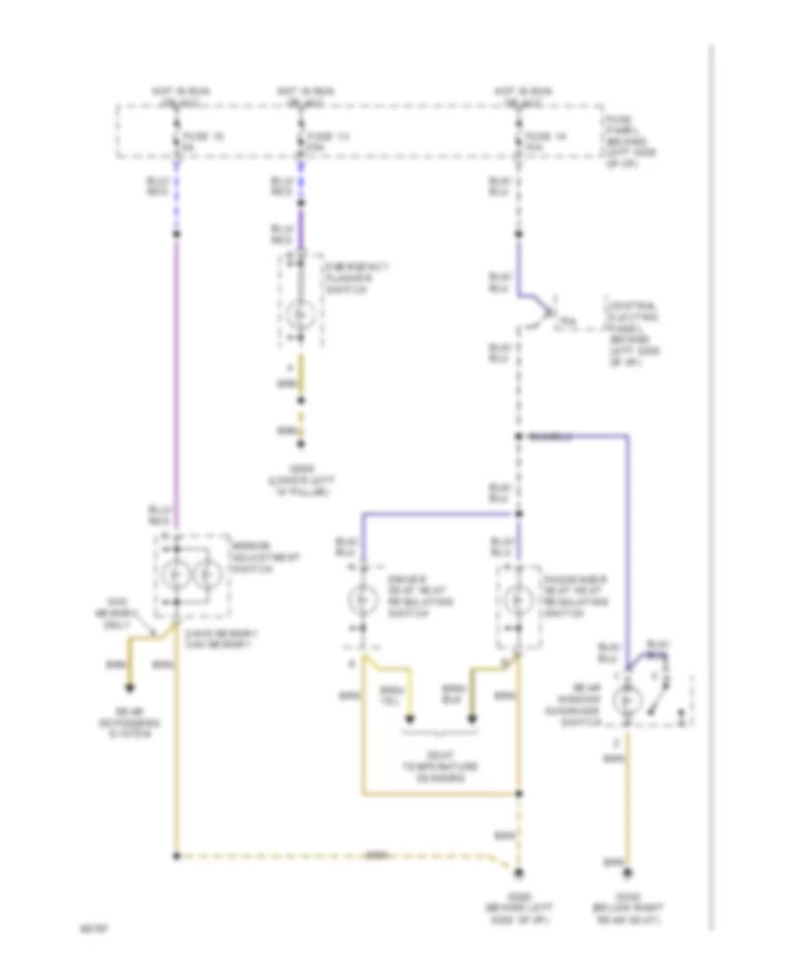Courtesy Lamps Wiring Diagram (2 of 2) for Audi 100 CS 1994
