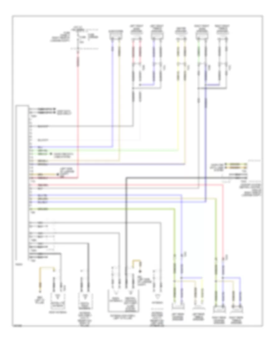 Radio Wiring Diagram, with Basic for Audi A6 2.0T 2012