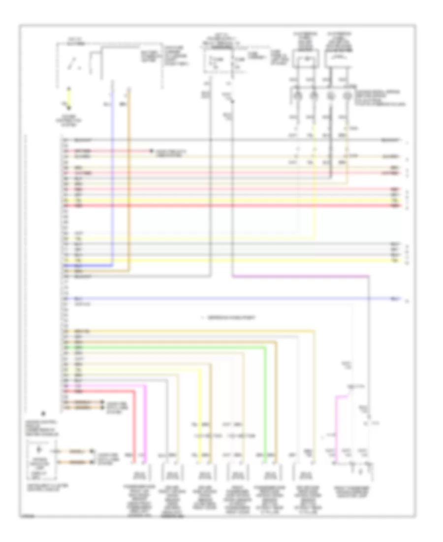 Supplemental Restraints Wiring Diagram 1 of 3 for Audi A6 2 0T 2012