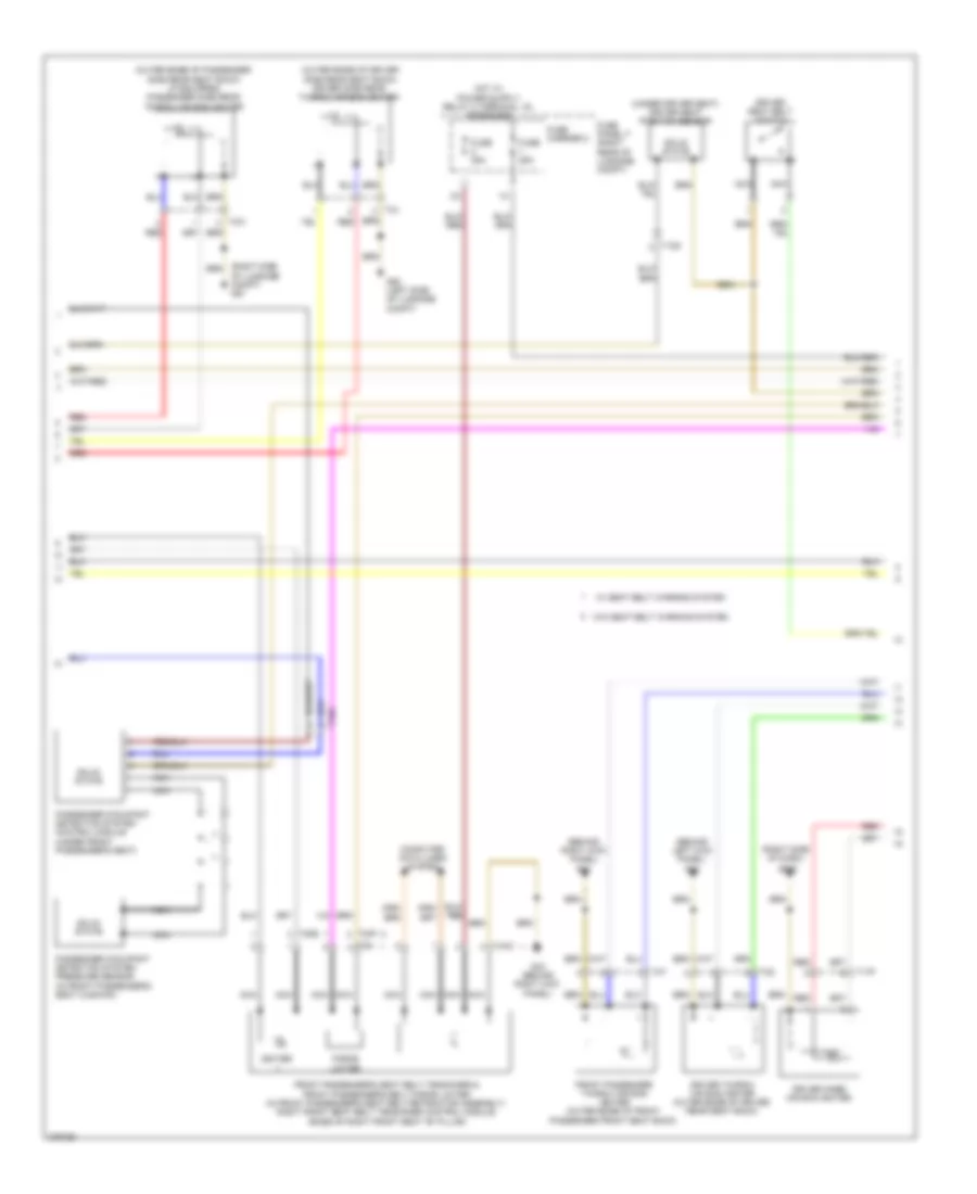 Supplemental Restraints Wiring Diagram 2 of 3 for Audi A6 2 0T 2012