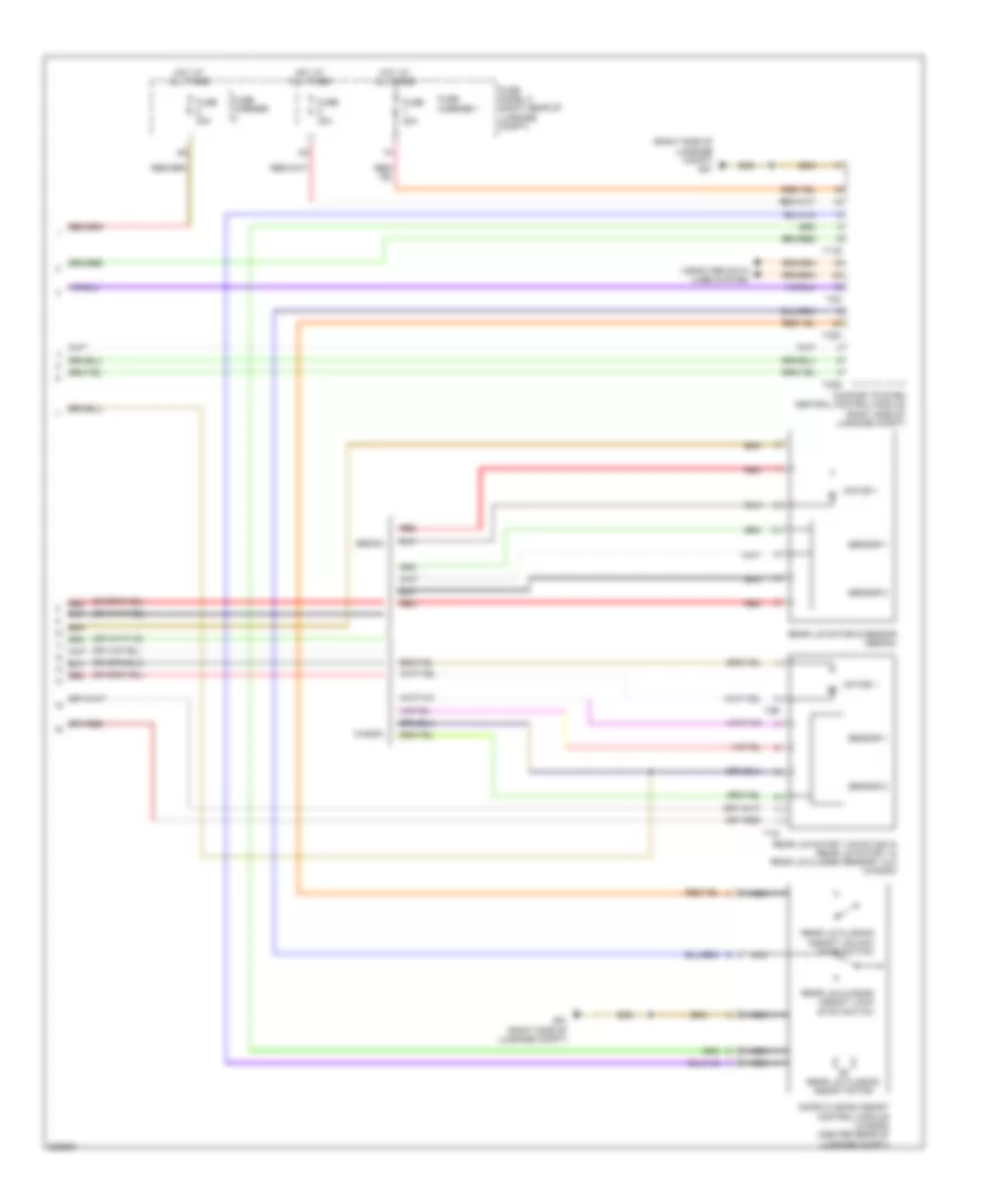 Trunk  Fuel Door Release Wiring Diagram (2 of 2) for Audi A6 2.0T 2012