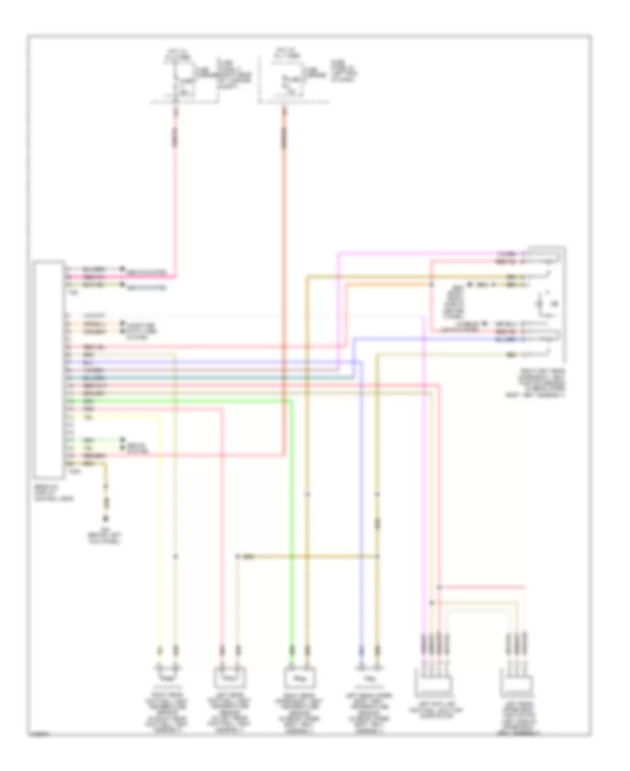 Rear AC Wiring Diagram for Audi A6 2.0T 2012