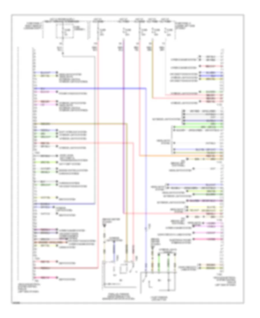 Vehicle Electrical System Control Module Wiring Diagram for Audi A6 2.0T 2012
