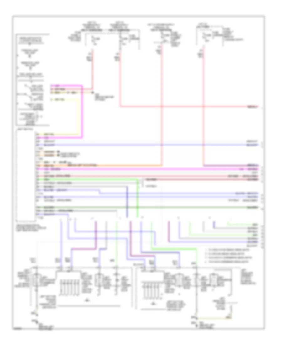 Exterior Lamps Wiring Diagram Wagon 1 of 5 for Audi A6 2 0T 2012