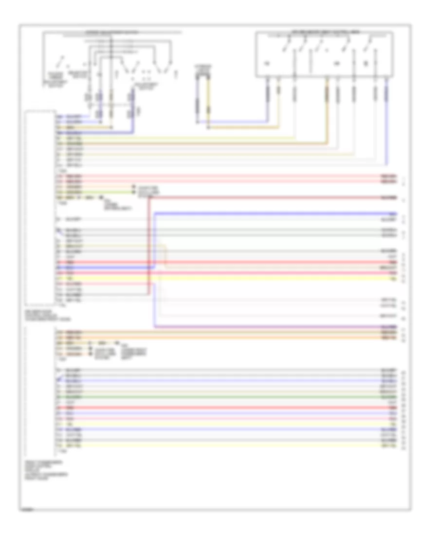 Memory Mirrors Wiring Diagram 1 of 2 for Audi A6 2 0T 2012