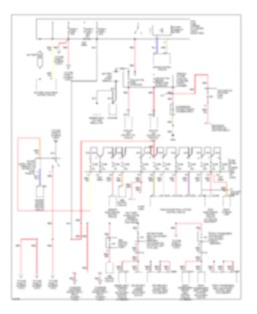Power Distribution Wiring Diagram 1 of 8 for Audi A6 2 0T 2012