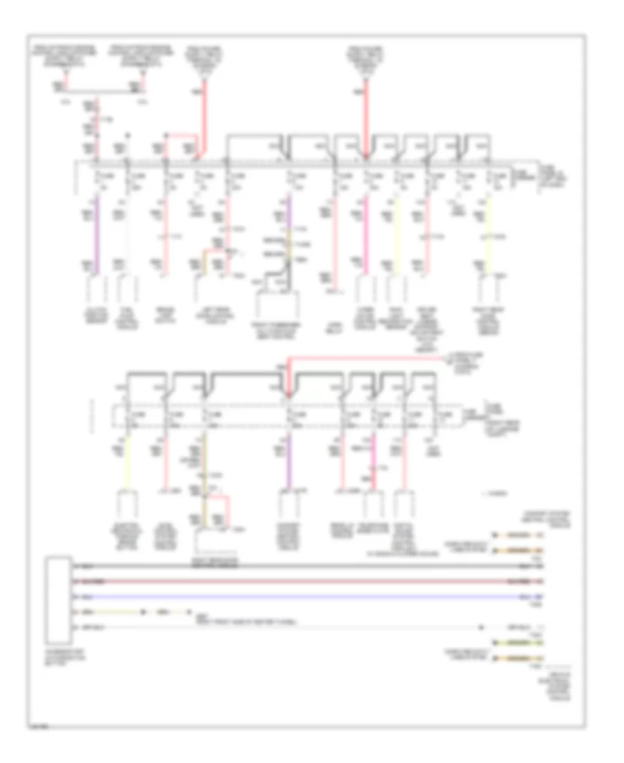 Power Distribution Wiring Diagram (3 of 8) for Audi A6 2.0T 2012