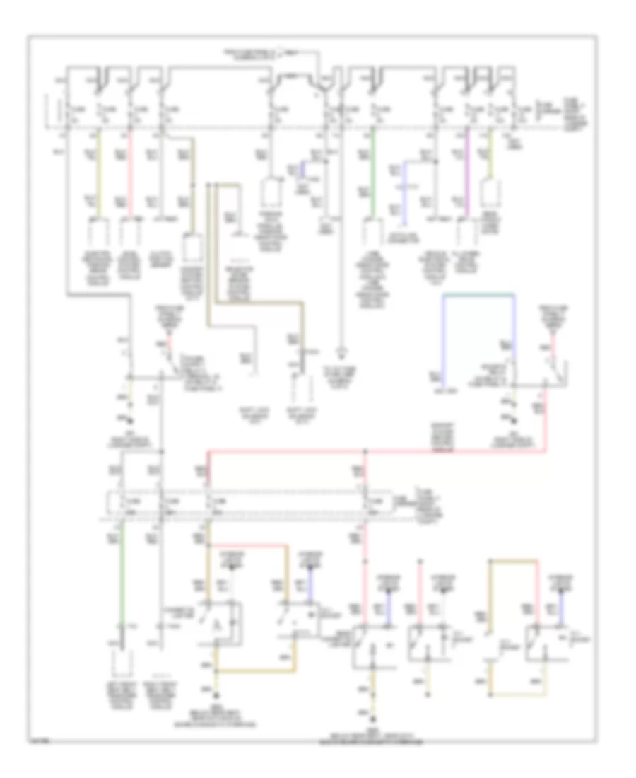 Power Distribution Wiring Diagram (6 of 8) for Audi A6 2.0T 2012