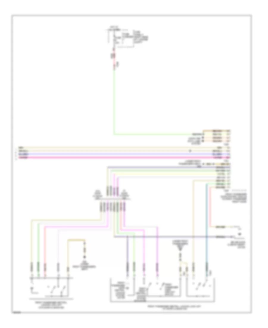 Power Door Locks Wiring Diagram (6 of 6) for Audi A6 2.0T 2012