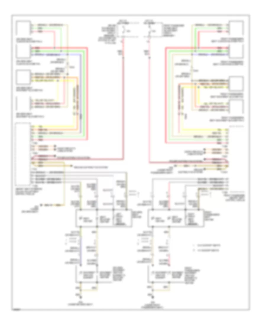 Heated Seats Wiring Diagram without Memory for Audi A6 2 0T 2012