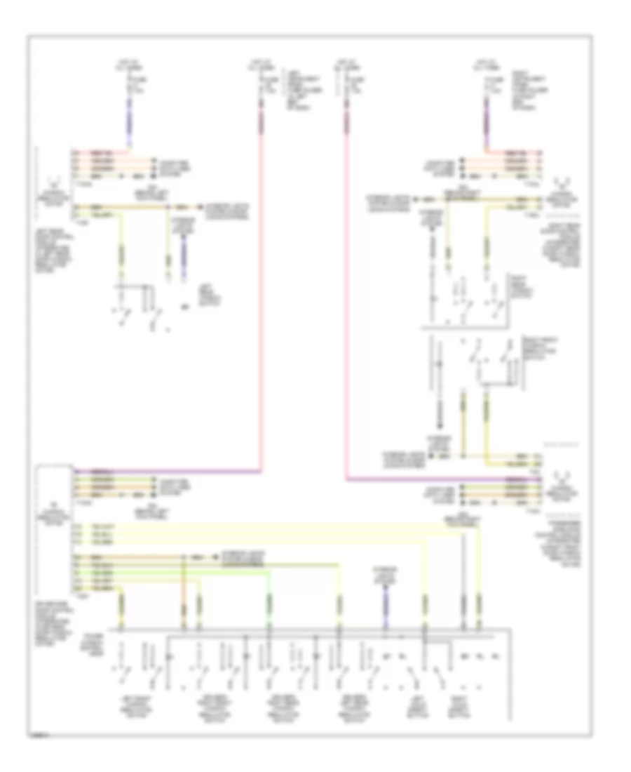 Power Windows Wiring Diagram for Audi S8 Quattro 2009