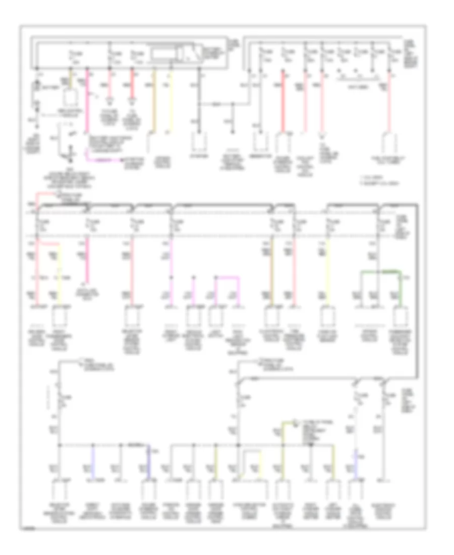 Power Distribution Wiring Diagram 1 of 6 for Audi TT Prestige 2013