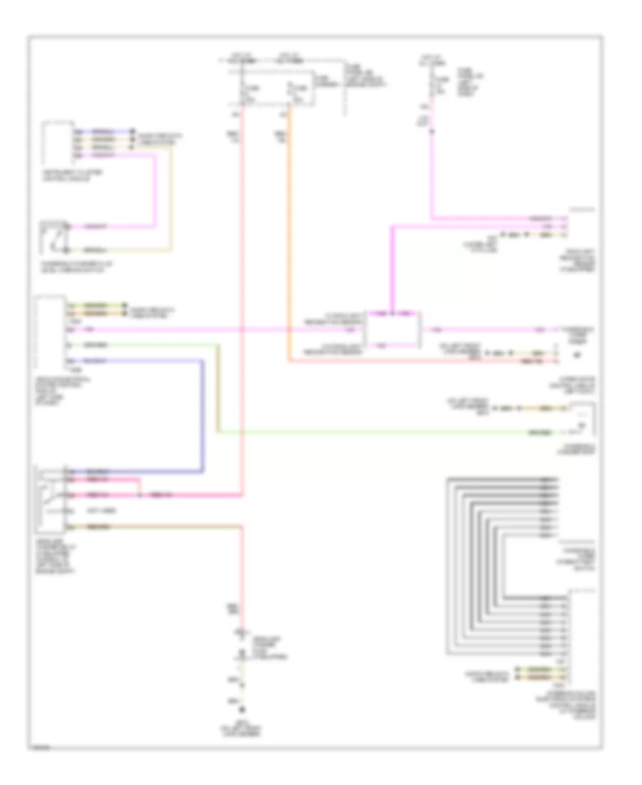 Электросхема стеклоочистителя, дворников и омывателя для Audi TT Prestige 2013