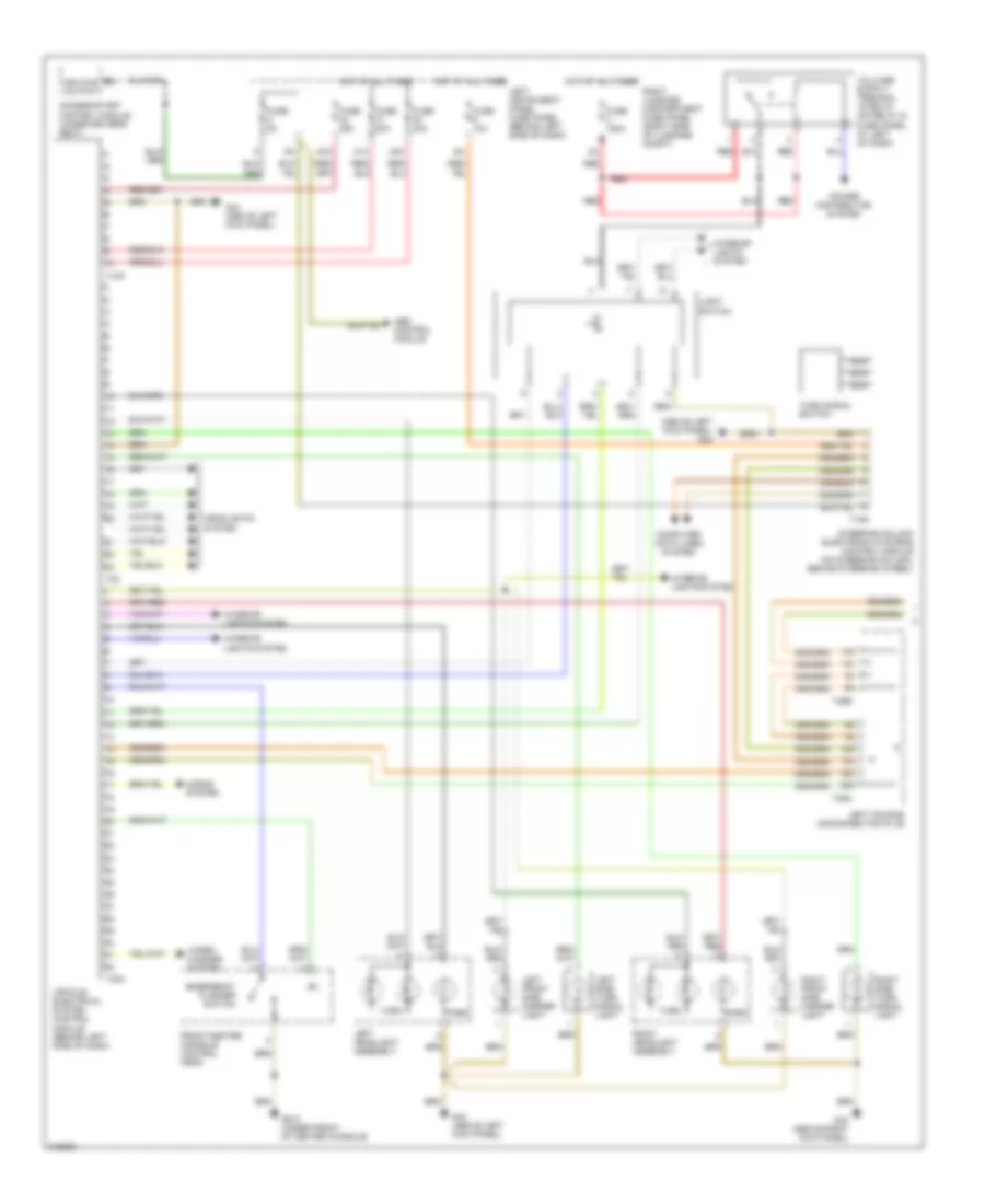 Exterior Lights Wiring Diagram 1 of 2 for Audi A8 Quattro 2006