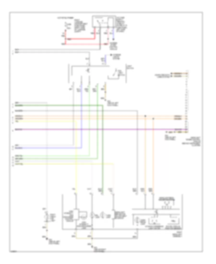 Headlamps  Fog Lamps Wiring Diagram, with Bi-Xenon, with Cornering Headlights (2 of 2) for Audi A8 Quattro 2006