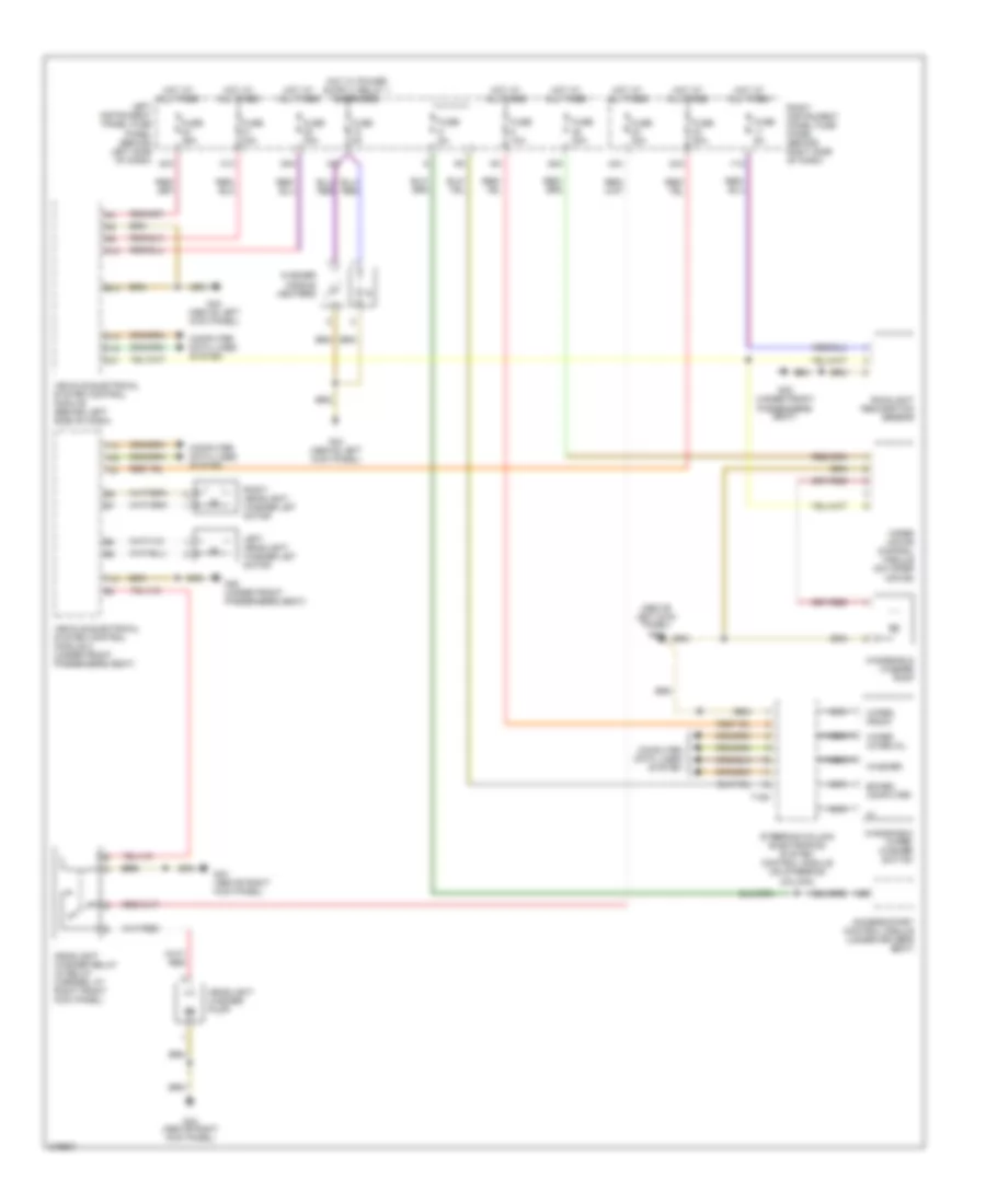 Электросхема стеклоочистителя, дворников и омывателя для Audi A8 Quattro 2006