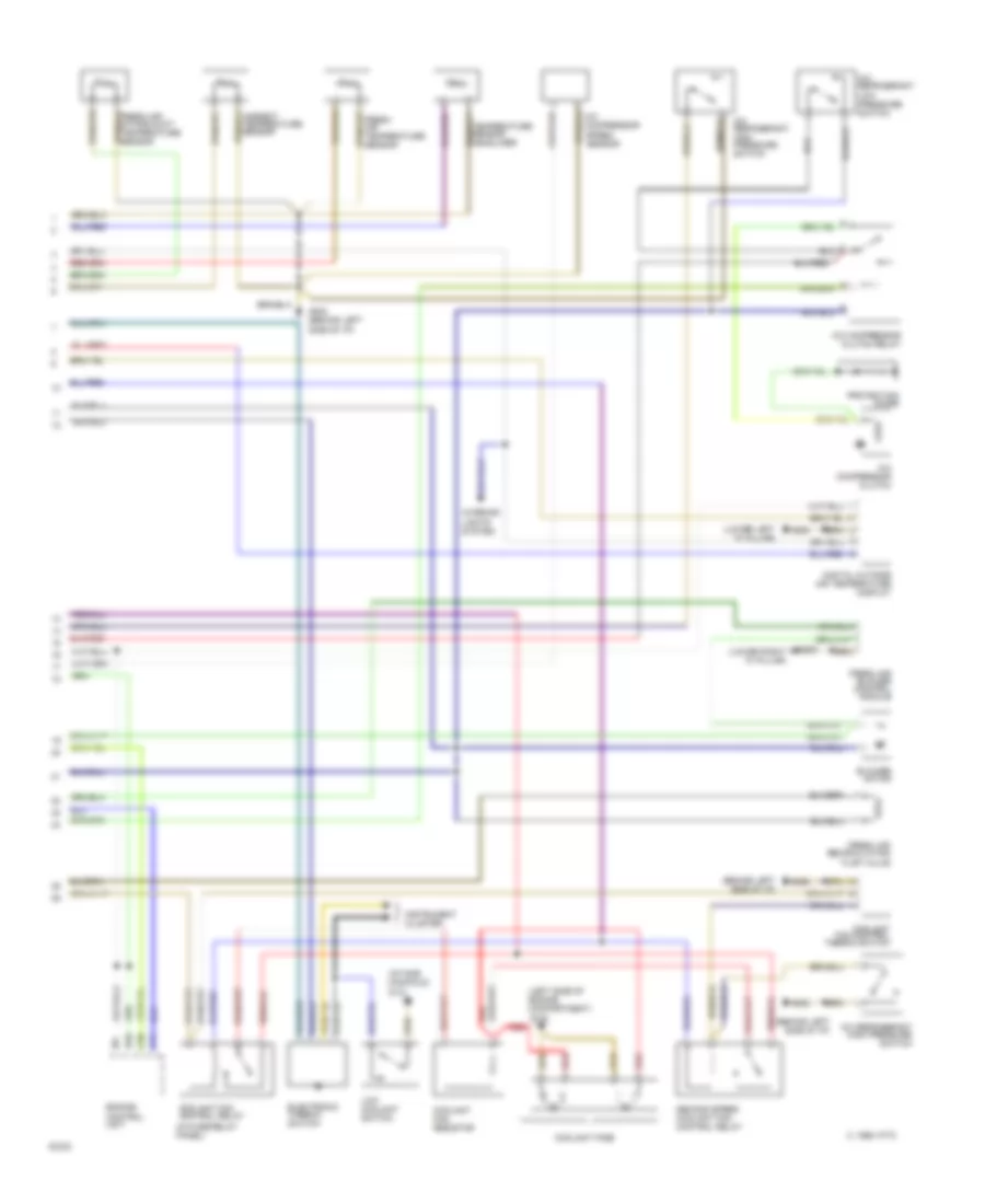 A C Heater System Wiring Diagram 100 CS Wiring Diagram 2 Of 2 for Audi 100 CS Quattro 1994