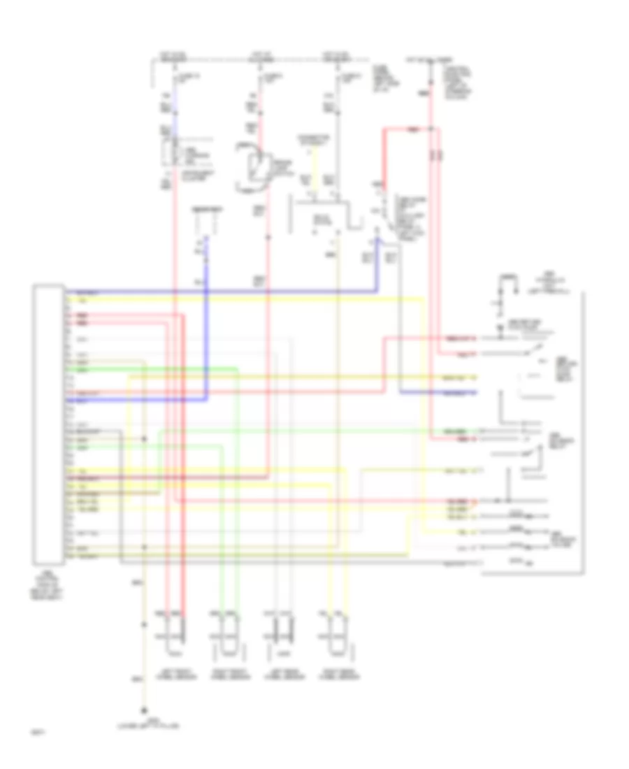 Anti Lock Brakes Wiring Diagram for Audi 100 CS Quattro 1994