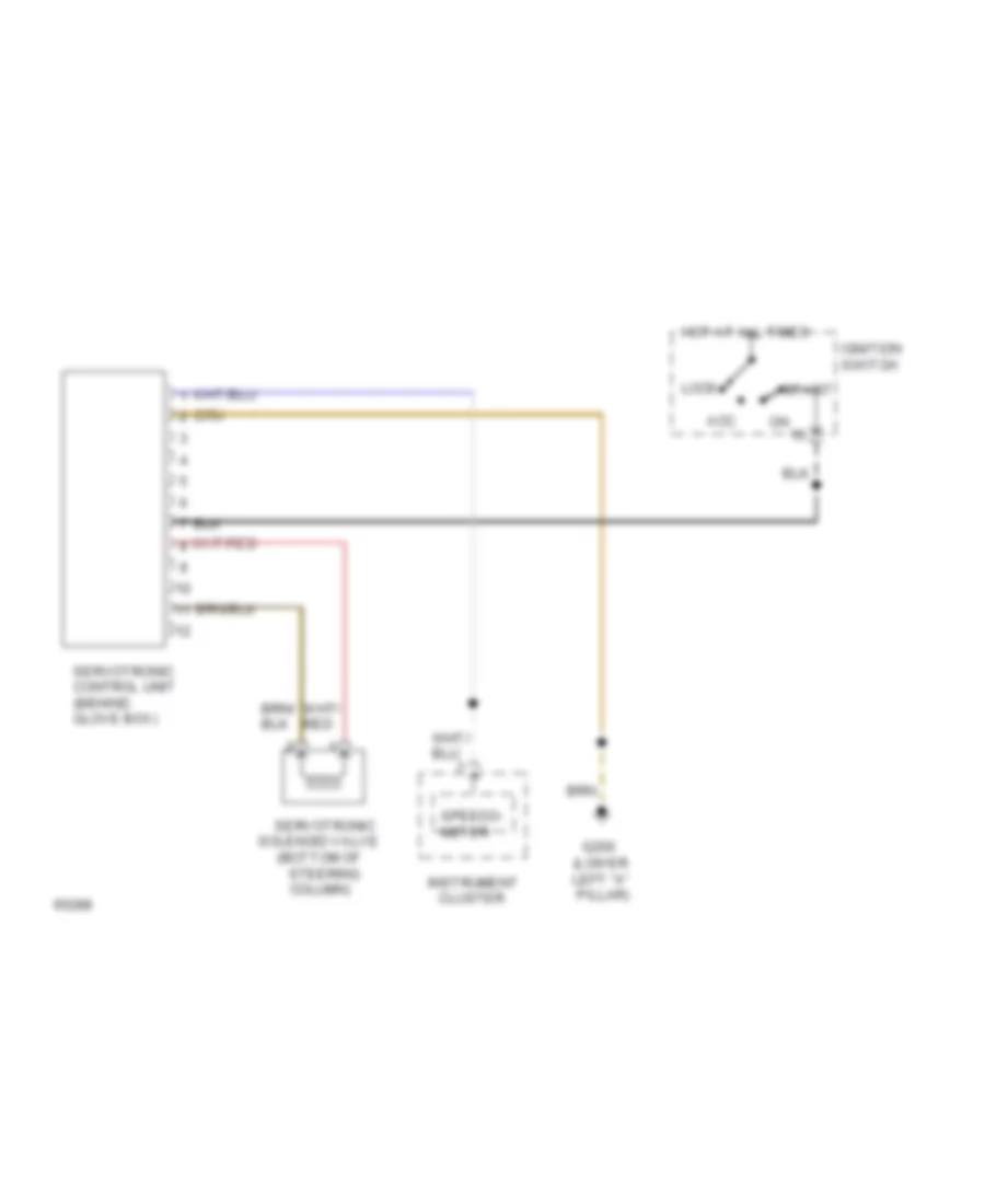 Electronic Power Steering Wiring Diagram for Audi 100 CS Quattro 1994