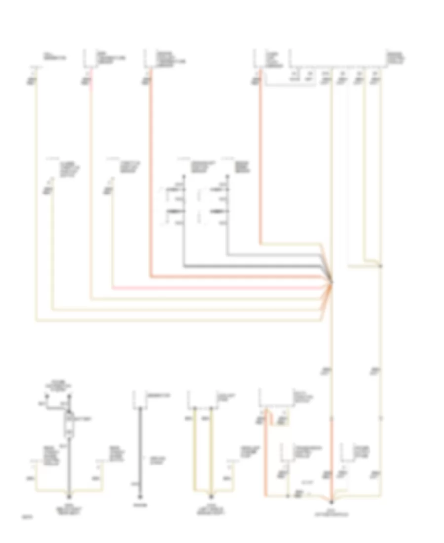 Ground Distribution Wiring Diagram 1 of 6 for Audi 100 CS Quattro 1994