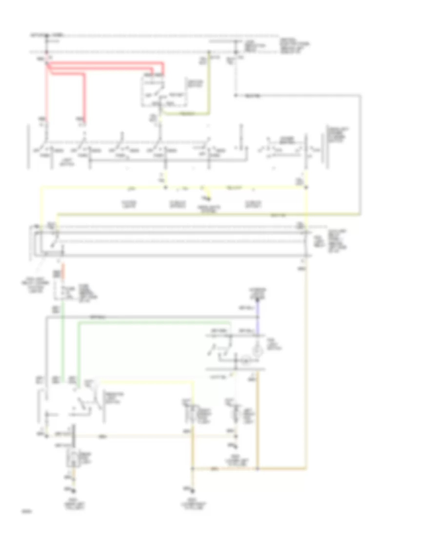 Fog Lamps Wiring Diagram USA for Audi 100 CS Quattro 1994