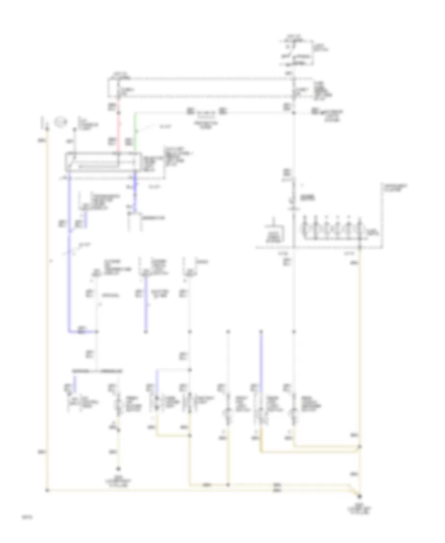 Instrument Illumination Wiring Diagram for Audi 100 CS Quattro 1994