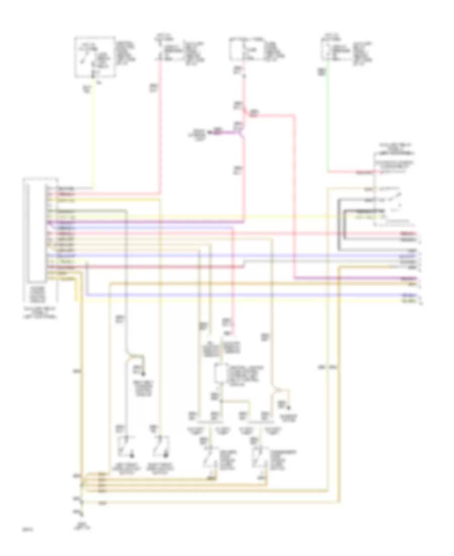 Power Windows Wiring Diagram 100 Wiring Diagram 1 Of 2 for Audi 100 CS Quattro 1994