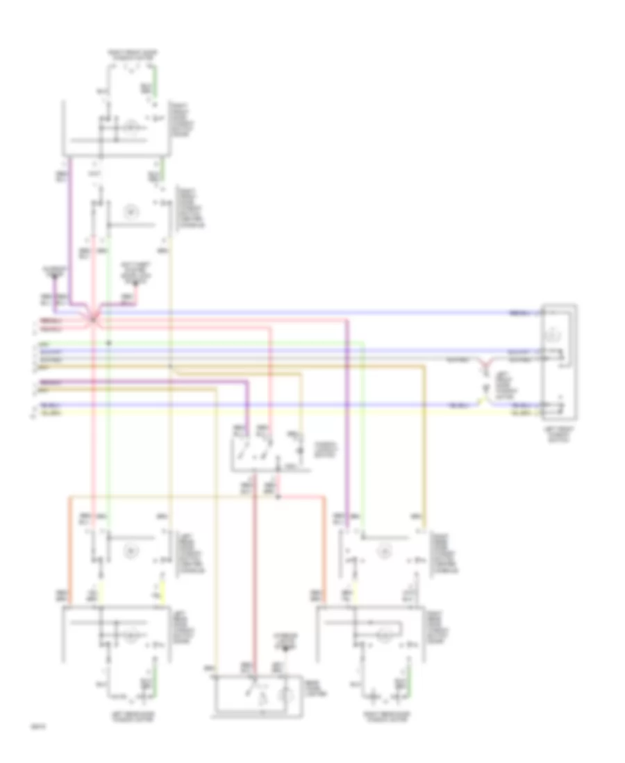 Power Windows Wiring Diagram 100 Wiring Diagram 2 Of 2 for Audi 100 CS Quattro 1994