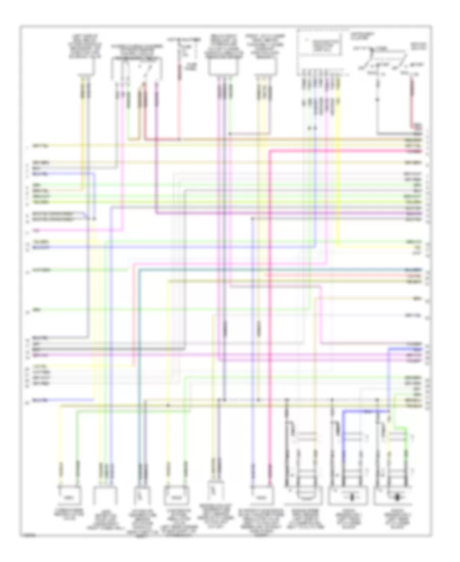1.8L, Engine Performance Wiring Diagram (2 of 3) for Audi TT 2001