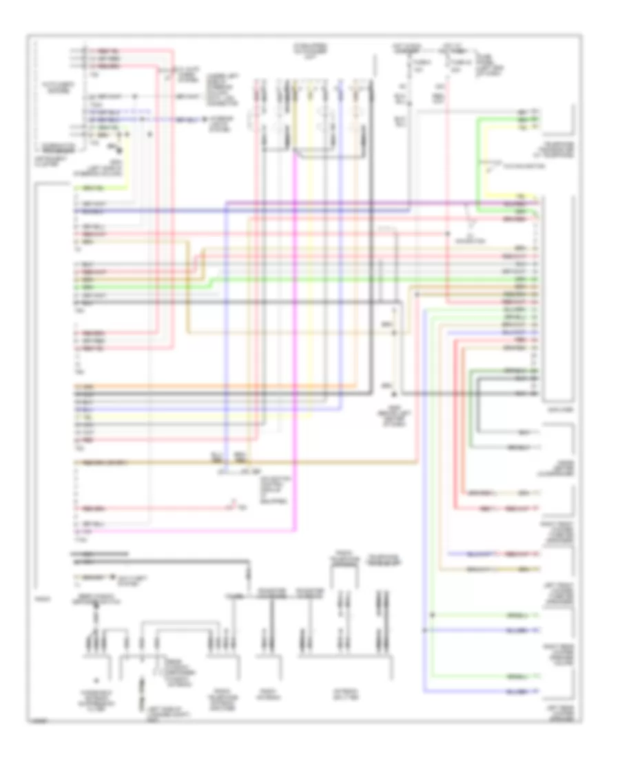 Radio Wiring Diagram with Bose System for Audi TT 2001