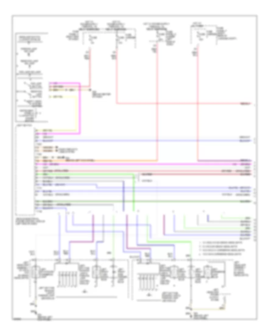 Exterior Lamps Wiring Diagram, Wagon (1 of 5) for Audi A6 3.0T Quattro 2012