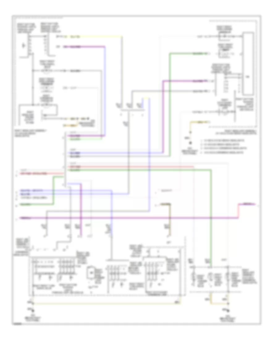 Exterior Lamps Wiring Diagram, Wagon (3 of 5) for Audi A6 3.0T Quattro 2012