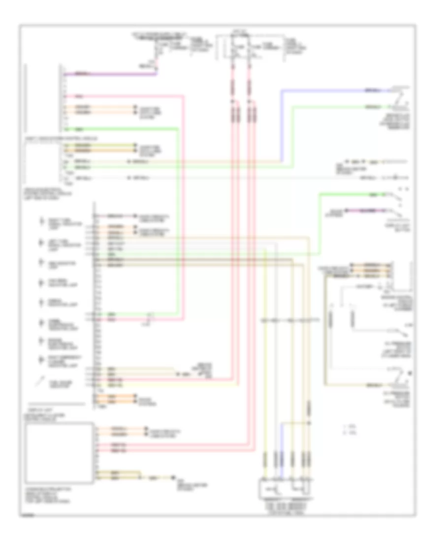 Instrument Cluster Wiring Diagram for Audi A6 3.0T Quattro 2012