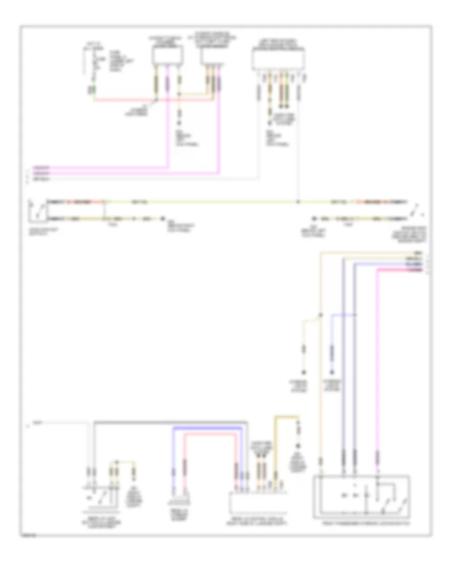 Power Door Locks Wiring Diagram (5 of 6) for Audi A6 3.0T Quattro 2012