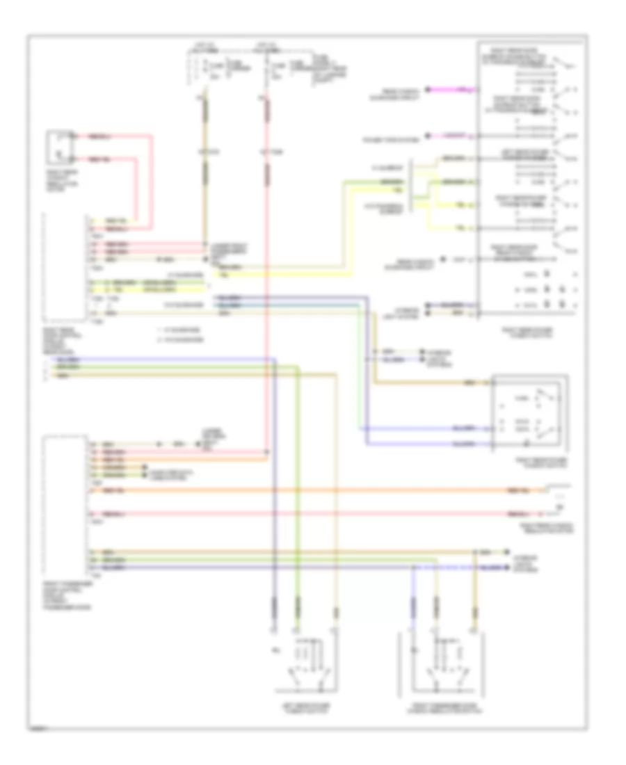 Power Windows Wiring Diagram (2 of 2) for Audi A6 3.0T Quattro 2012