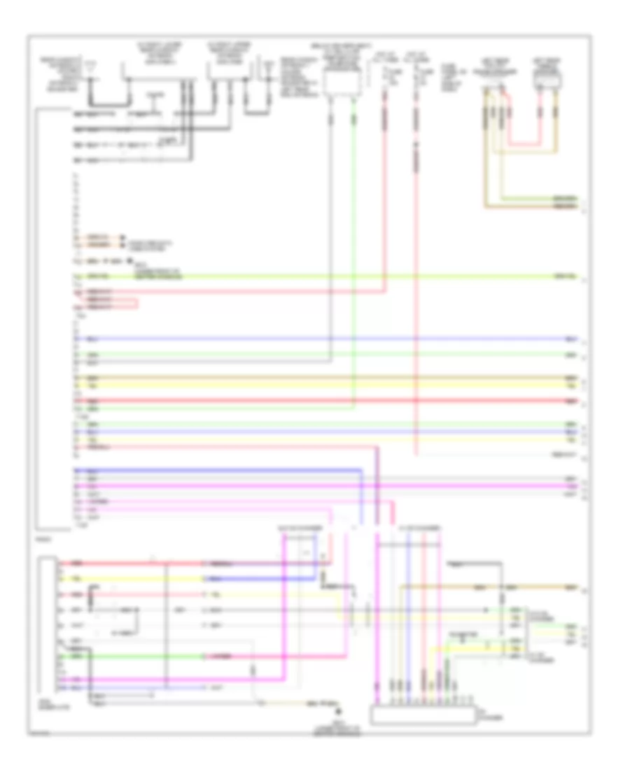Radio Wiring Diagram Early Production without Bose 1 of 2 for Audi TT 2009