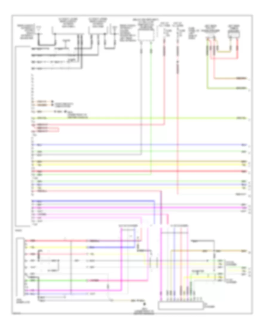 Radio Wiring Diagram Late Production without Bose 1 of 2 for Audi TT 2009