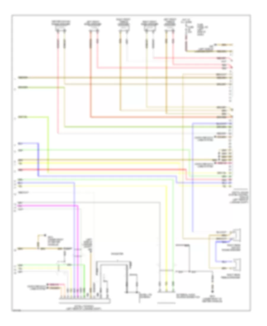 Radio Wiring Diagram Late Production without Bose 2 of 2 for Audi TT 2009