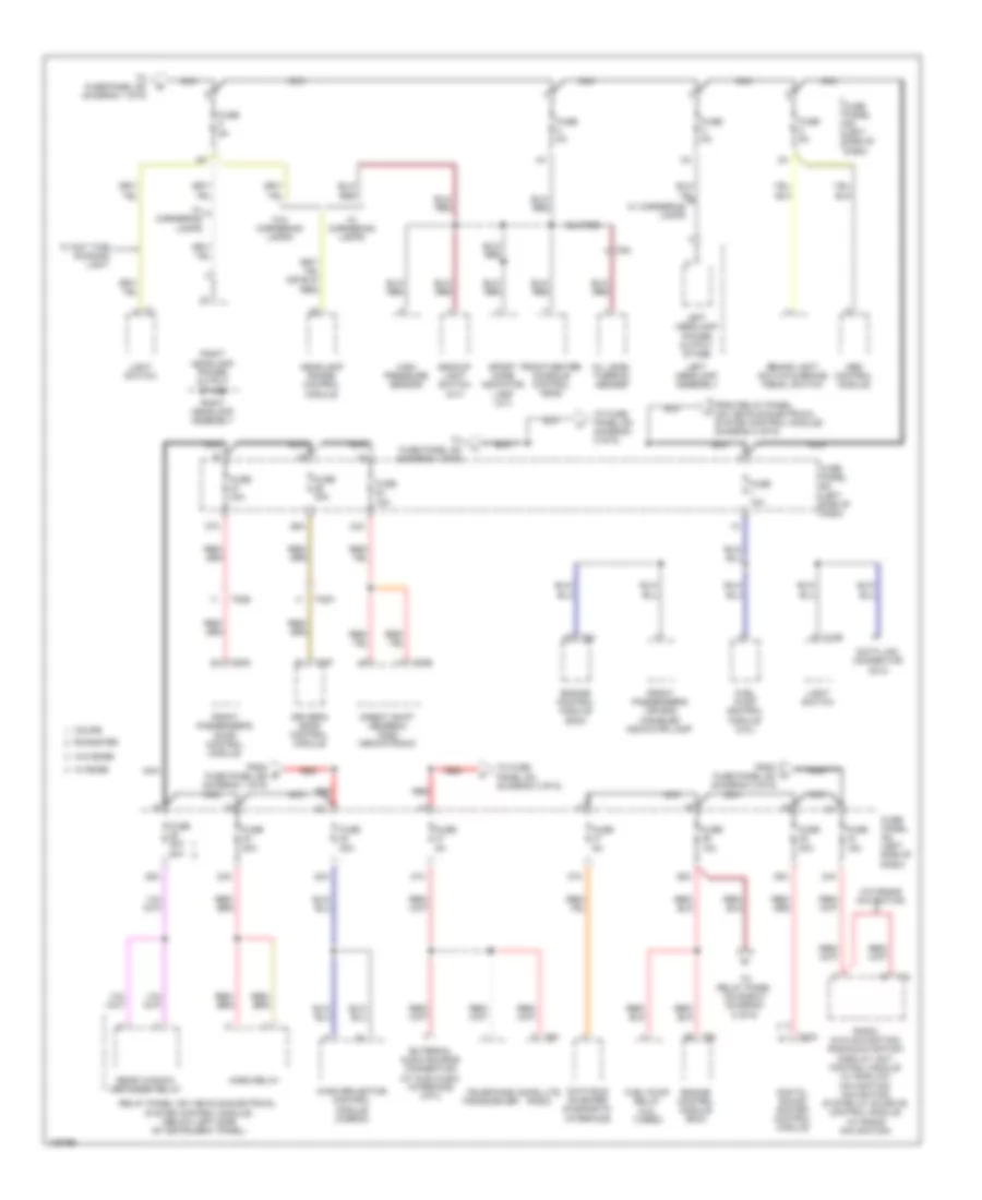 Power Distribution Wiring Diagram 2 of 6 for Audi TT RS 2013