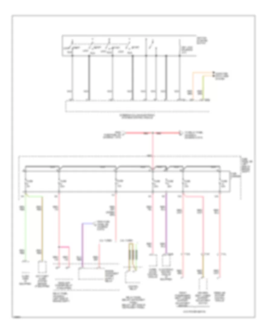 Power Distribution Wiring Diagram 4 of 6 for Audi TT RS 2013