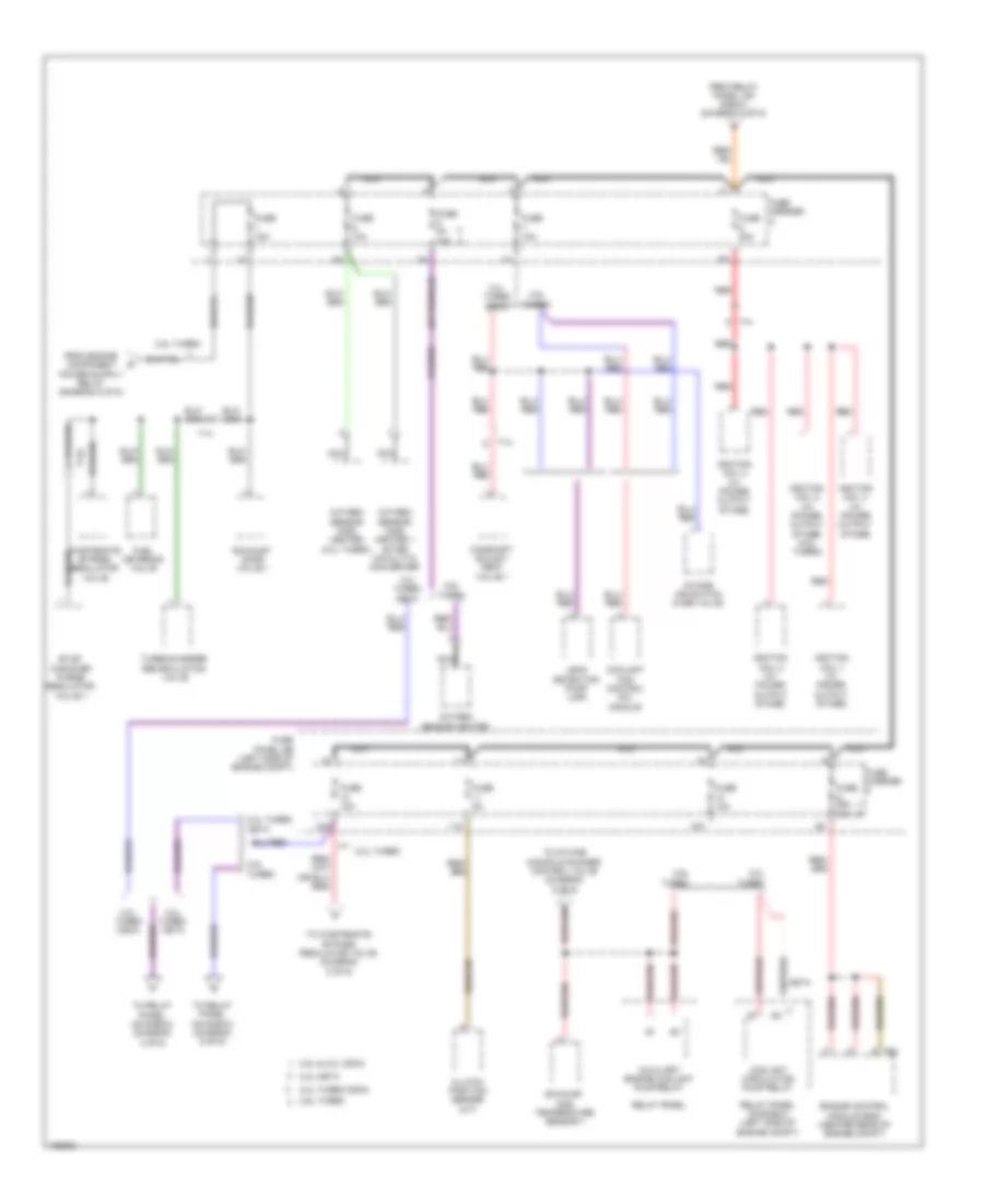 Power Distribution Wiring Diagram 6 of 6 for Audi TT RS 2013