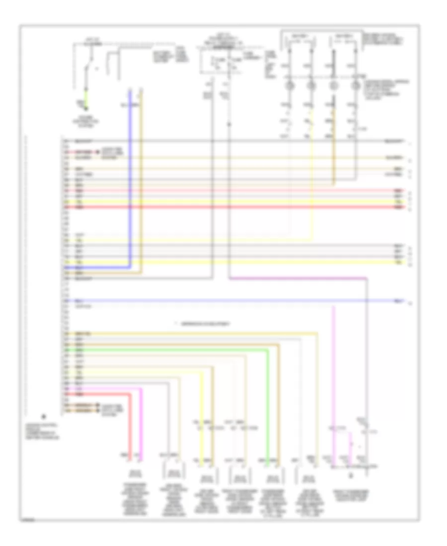 Supplemental Restraints Wiring Diagram 1 of 3 for Audi A7 2012