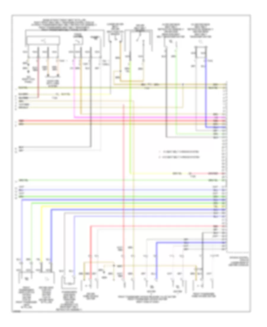 Supplemental Restraints Wiring Diagram 3 of 3 for Audi A7 2012