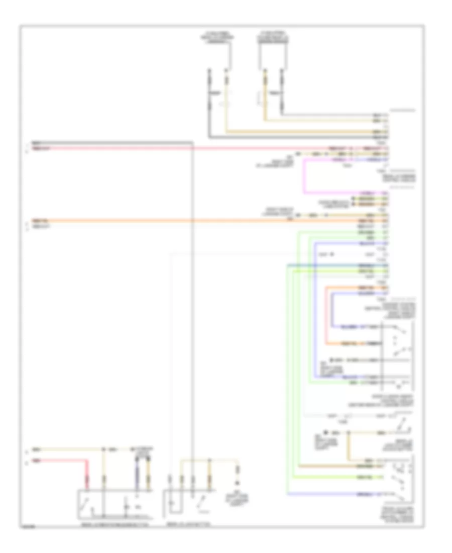 Trunk  Fuel Door Release Wiring Diagram 2 of 2 for Audi A7 2012