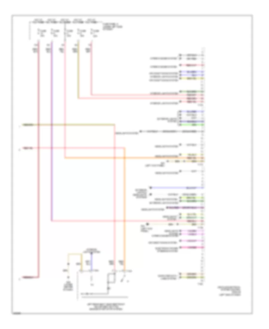 Vehicle Electrical System Control Module Wiring Diagram 2 of 2 for Audi A7 2012